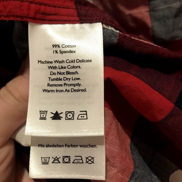 Eddie Bauer sleeveless blouse gingham cotton vest - Picture 8 of 8